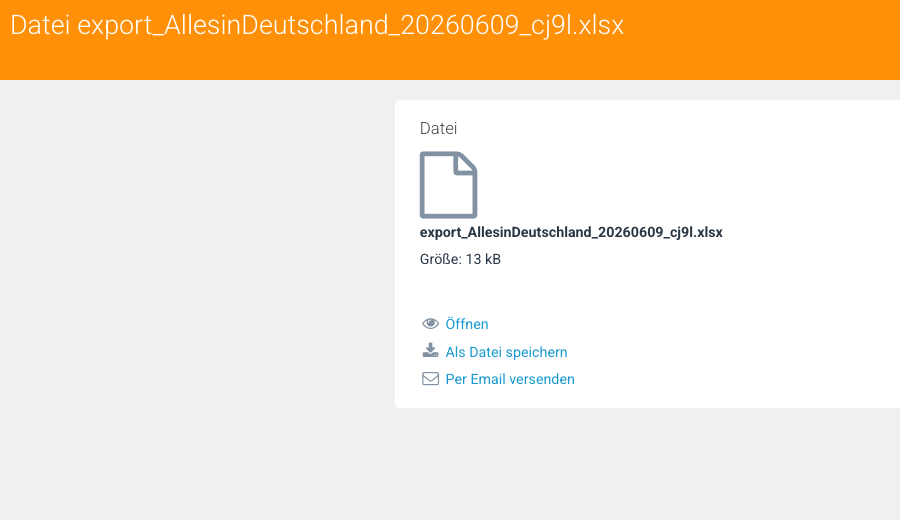 Datei-Viewer nach Export