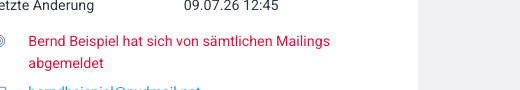Globaler Opt-Out — roter Hinweis an der Person