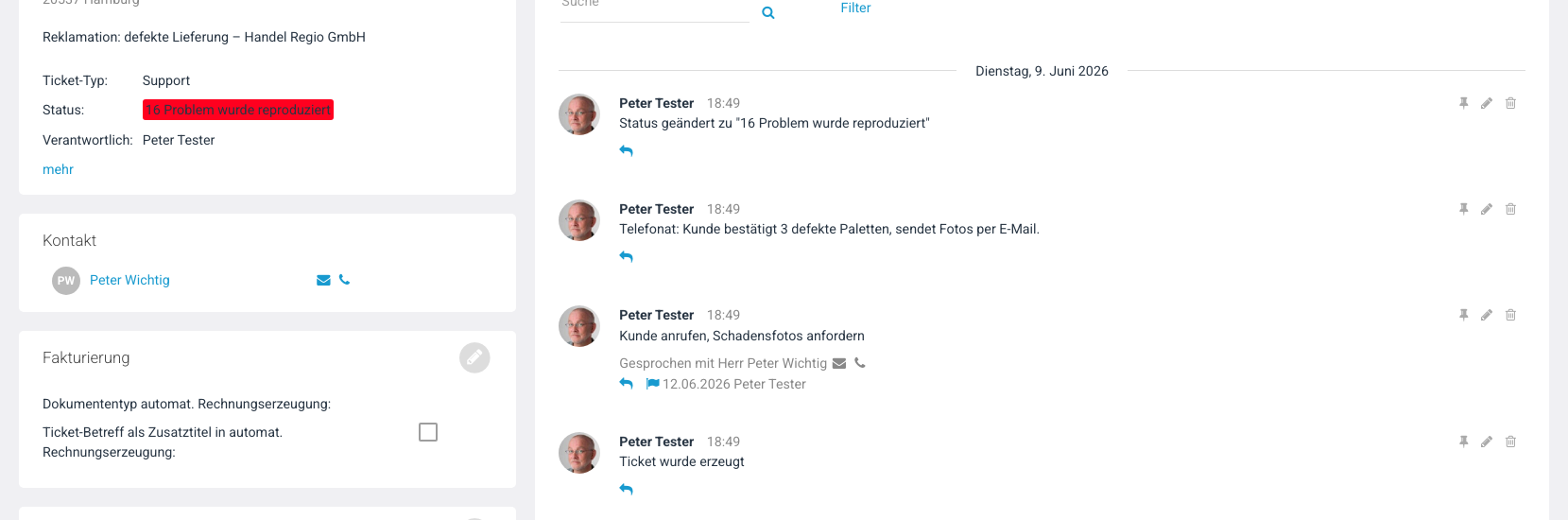 Erledigte Wiedervorlage