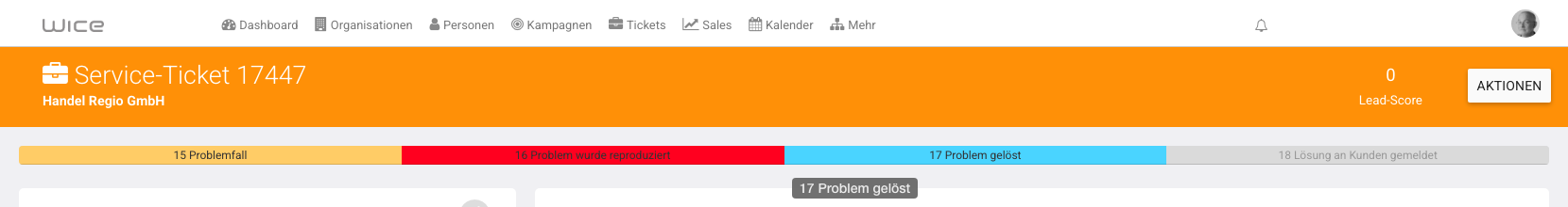 Status 17 Problem gelöst
