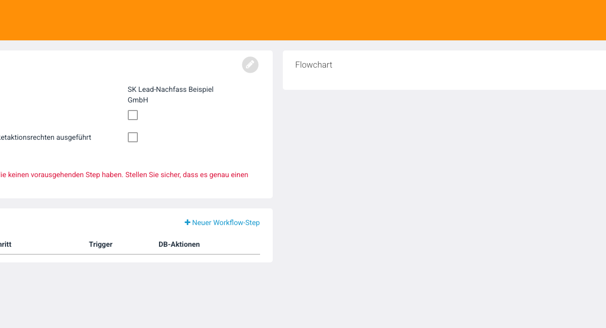 Workflow — Logik-Check fehlerhaft (Beispiel)
